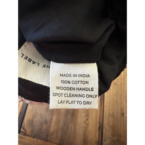 Laude The Label X Curateur Gabby Macrame Bag Handbag Off-White/Black Stripe NWT - Picture 10 of 10